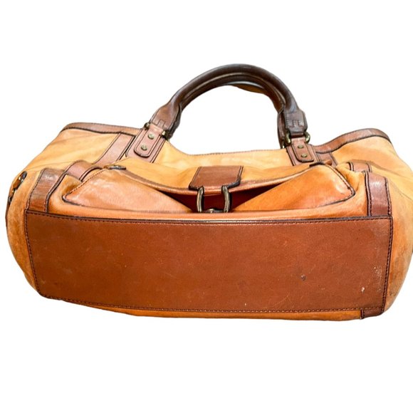 Vintage Cole Haan Brown Leather Satchel‎ Full Zip - Picture 6 of 12